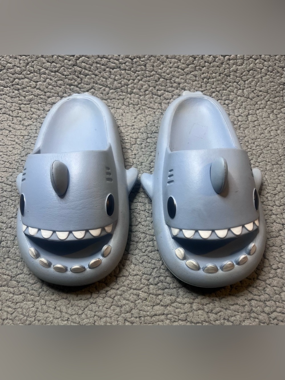 Shark Shaped Slides Unisex Shoes Size 40-41 Light Blue